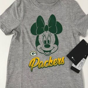 Disney Green and Yellow Minnie Packers Design